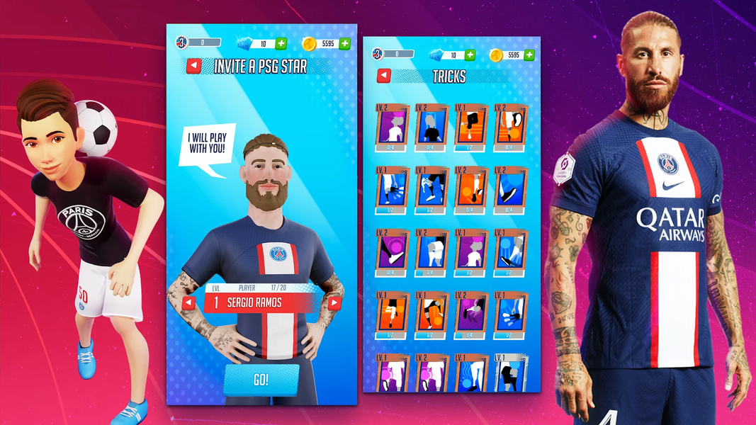 PSG Soccer Freestyle 2023 - Gameplay image of android game