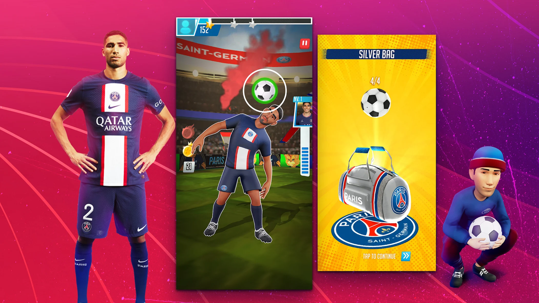 PSG Soccer Freestyle 2023 - Gameplay image of android game
