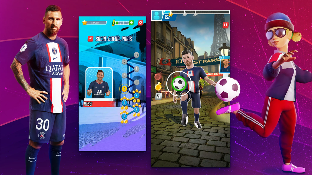 PSG Soccer Freestyle 2023 - Gameplay image of android game