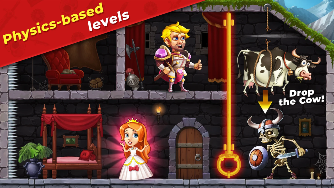 Mr. Knight: Pin Puzzles - عکس بازی موبایلی اندروید