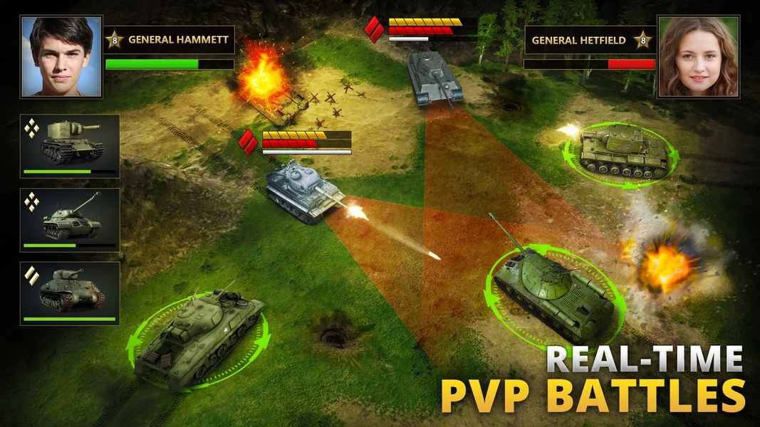 Tanks Charge: Online PvP Arena - عکس بازی موبایلی اندروید
