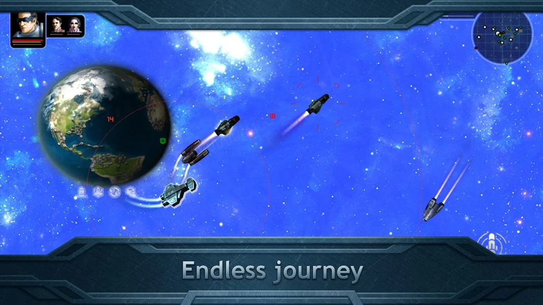 Plancon: Space Conflict Demo - Gameplay image of android game