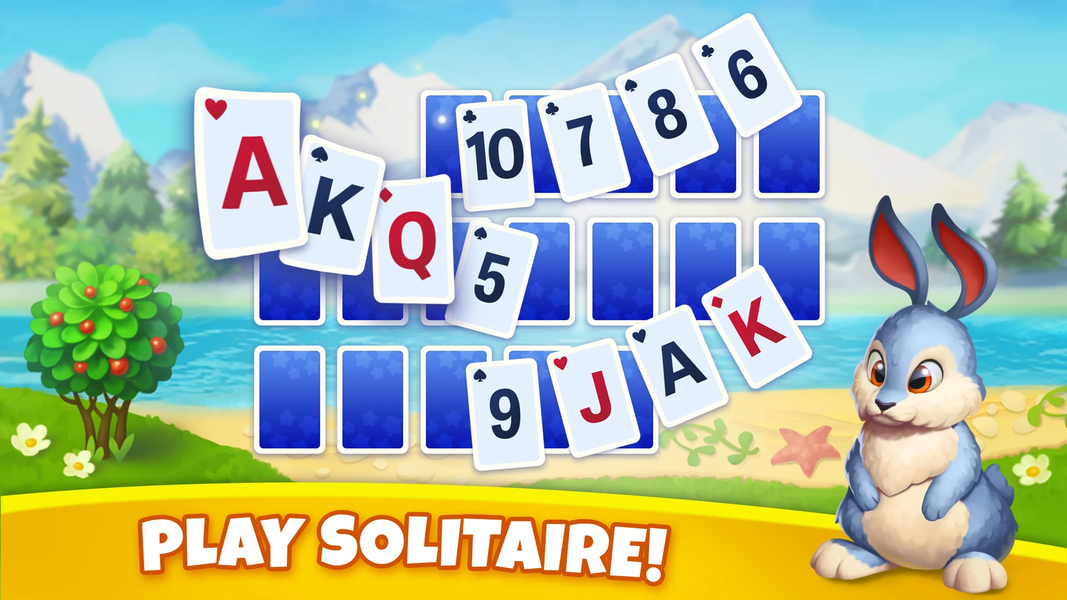 Solitaire Tribes：Tripeaks game - Gameplay image of android game
