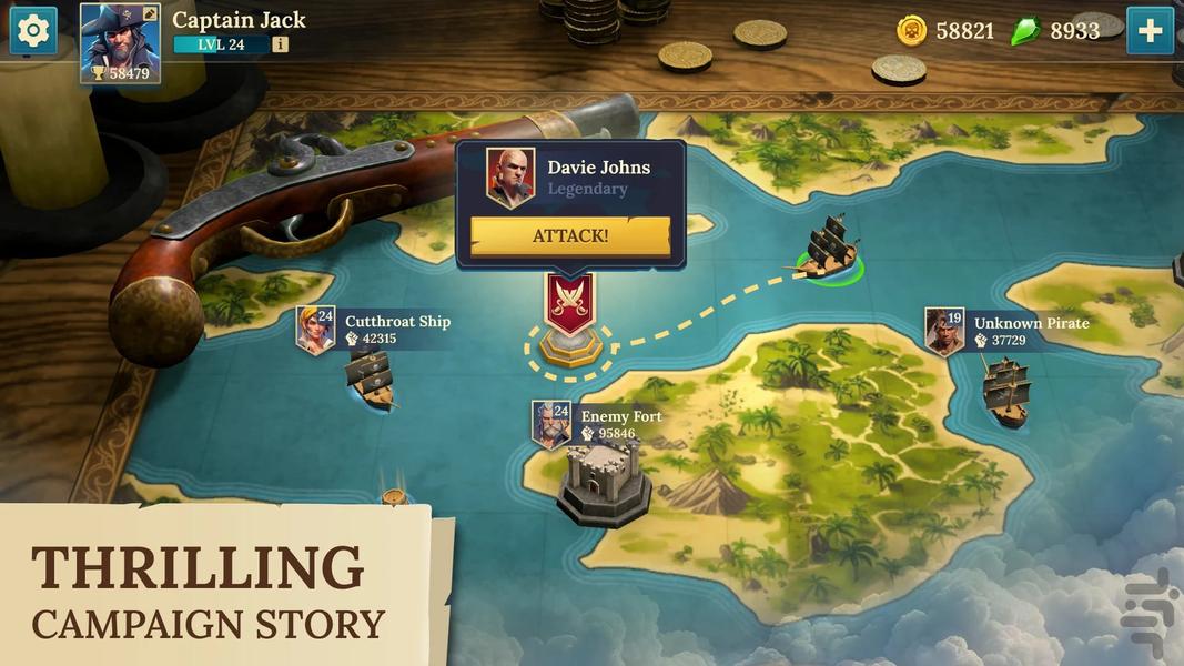 Pirate Ships・Build and Fight - عکس بازی موبایلی اندروید