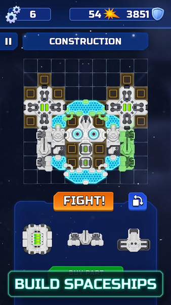 Tiny Space Arena: 1v1 battles - Gameplay image of android game