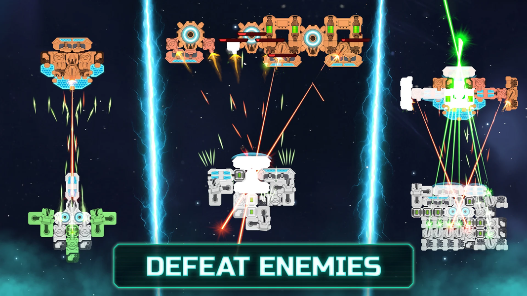 Tiny Space Arena: 1v1 battles - Gameplay image of android game