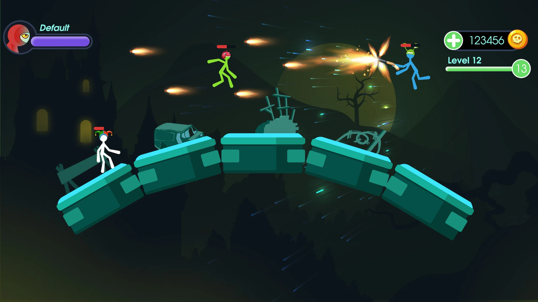 Stickman : Galaxy Wars - Gameplay image of android game