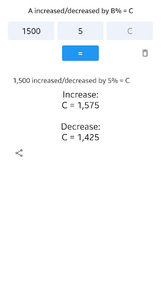 Percent Pro | % calculator - Image screenshot of android app