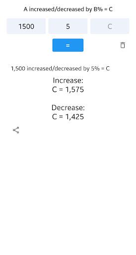 Percent Pro | % calculator - Image screenshot of android app