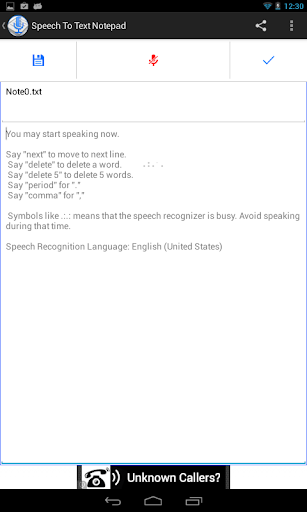 Speech To Text Notepad - عکس برنامه موبایلی اندروید