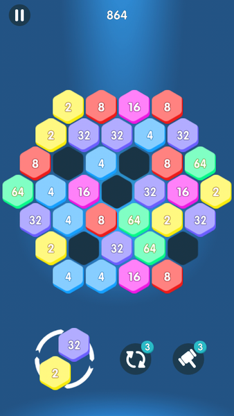 2048 Hexagon Block Puzzle - عکس بازی موبایلی اندروید