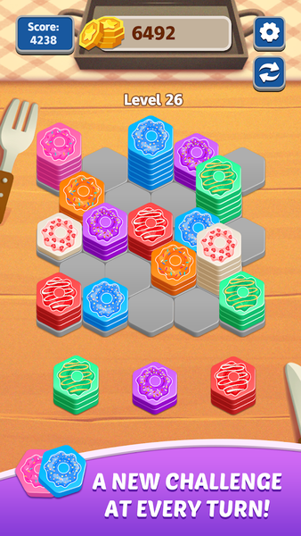 Donut Hexa Sort - عکس بازی موبایلی اندروید