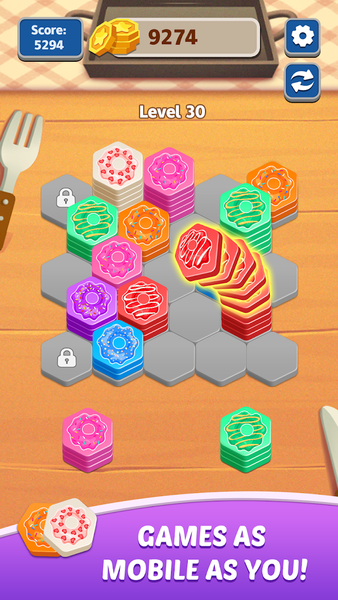 Donut Hexa Sort - عکس بازی موبایلی اندروید