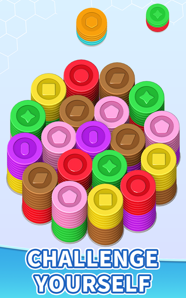 Hexa Coin Match-Puzzle Sorting - عکس بازی موبایلی اندروید