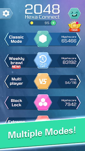 Merge Block Puzzle - 2048 Hexa - Gameplay image of android game