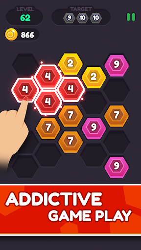 Hexa Puzzle Connect – Hex number Merge Game - عکس برنامه موبایلی اندروید