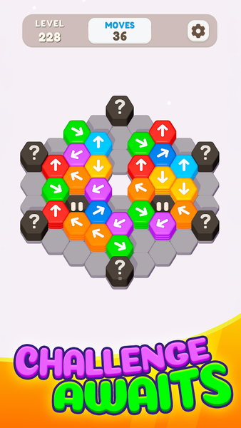Hexa Shift - Logic Puzzle - Gameplay image of android game