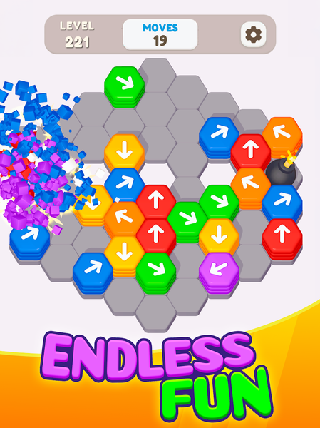 Hexa Shift - Logic Puzzle - Gameplay image of android game