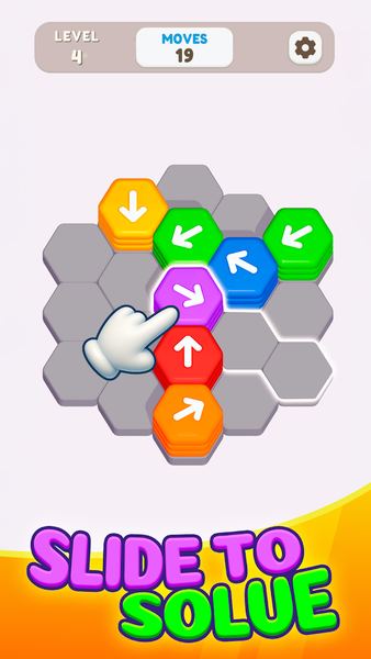 Hexa Shift - Logic Puzzle - Gameplay image of android game