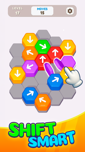 Hexa Shift - Logic Puzzle - Gameplay image of android game