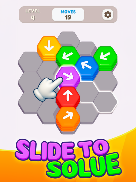 Hexa Shift - Logic Puzzle - Gameplay image of android game