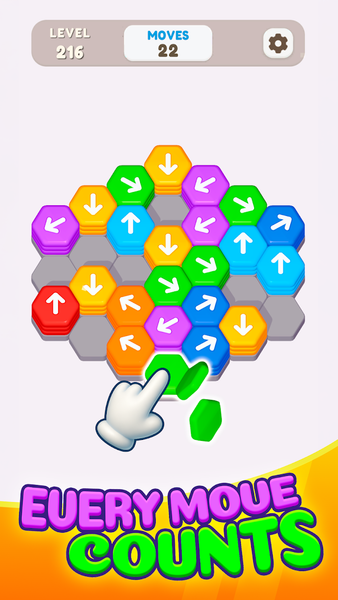 Hexa Shift - Logic Puzzle - Gameplay image of android game