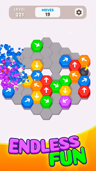 Hexa Shift - Logic Puzzle - Gameplay image of android game
