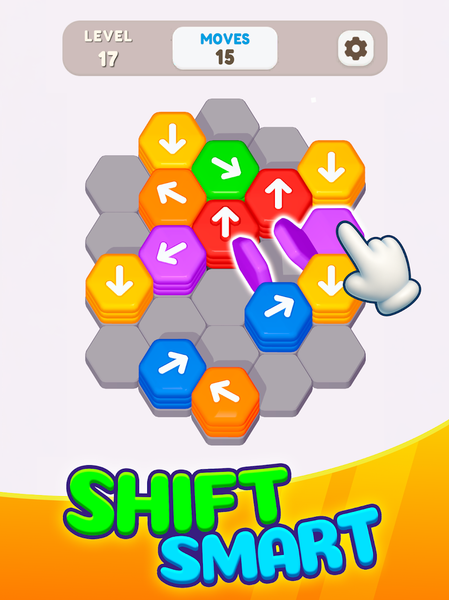 Hexa Shift - Logic Puzzle - Gameplay image of android game