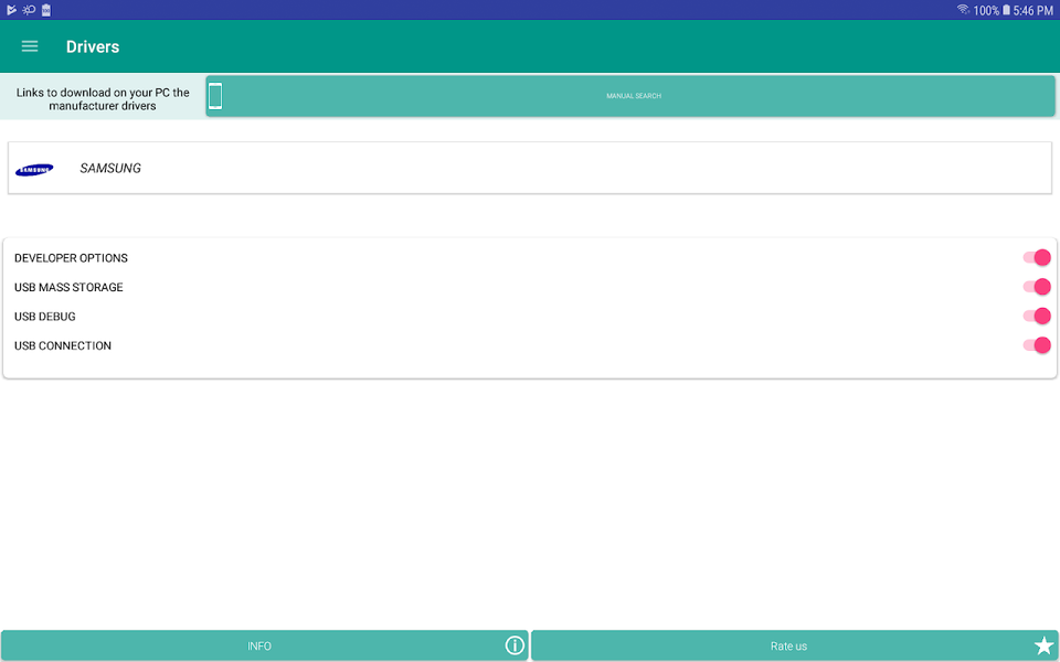 USB Driver all phones – فعالسازی اتصال USB - عکس برنامه موبایلی اندروید