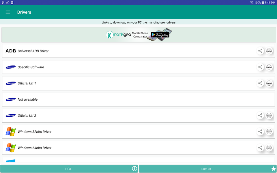 USB Driver all phones – فعالسازی اتصال USB - عکس برنامه موبایلی اندروید