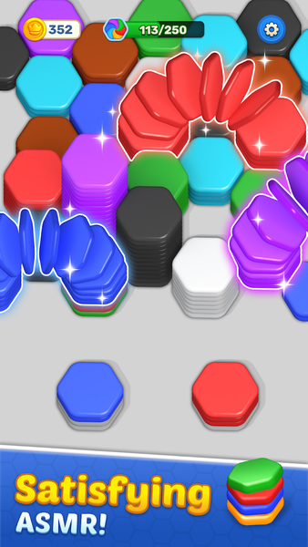 Hexa Fever: Color Sort Puzzle - Gameplay image of android game