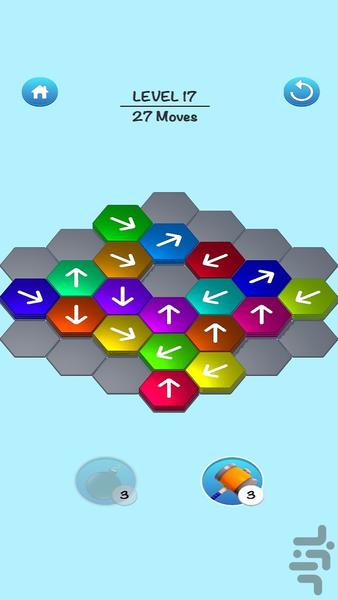 Hexa Tap Away - Gameplay image of android game