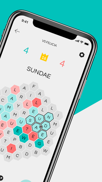 Hexicon: Strategy Word Game - Gameplay image of android game