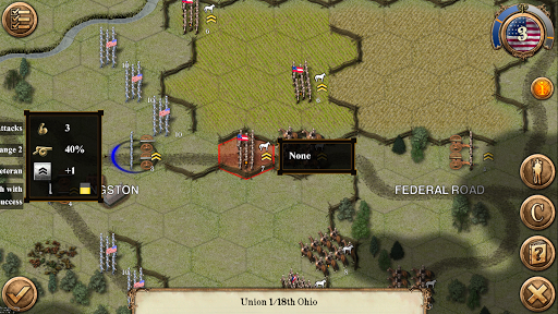 Chickamauga Battles - Gameplay image of android game