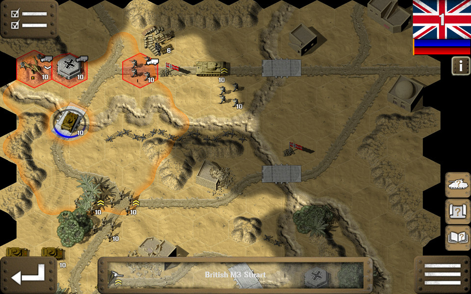 Tank Battle: North Africa - Gameplay image of android game