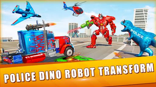 Police Truck Robot Transform - Gameplay image of android game
