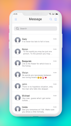 OS ۱۲ Message theme for Sms - عکس برنامه موبایلی اندروید