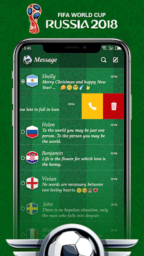 2018 World Cup - Sms, Sport theme - عکس برنامه موبایلی اندروید