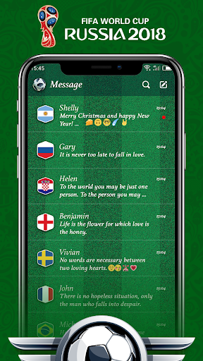 2018 World Cup - Sms, Sport theme - عکس برنامه موبایلی اندروید