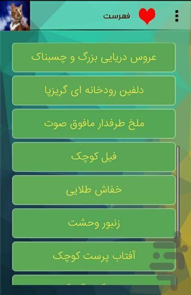 حیوانات عجیب دنیا - عکس برنامه موبایلی اندروید