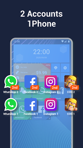 2Space - Multiple Accounts - Image screenshot of android app