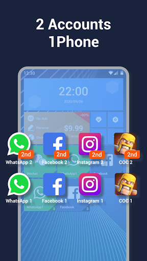 2Space - Multiple Accounts - Image screenshot of android app
