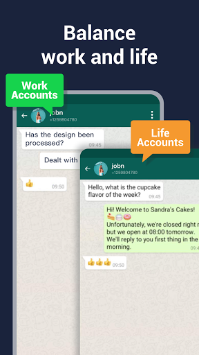 2Space - Multiple Accounts - Image screenshot of android app