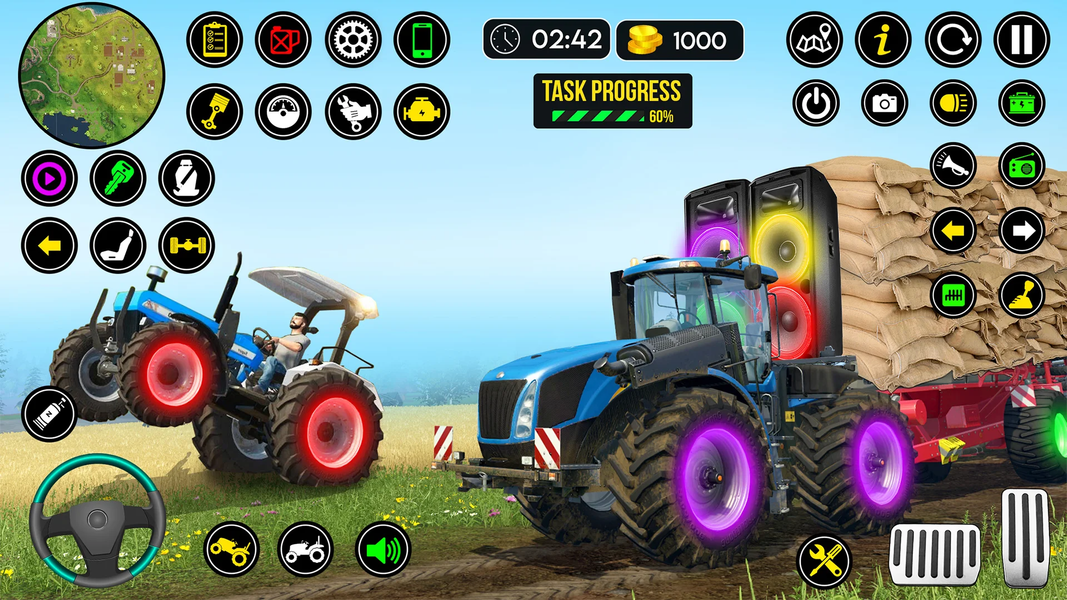 Farm Tractor Farming Games 23 - Gameplay image of android game