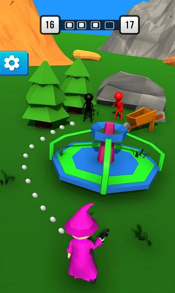 Swing Bullet: Shooting Games - Gameplay image of android game