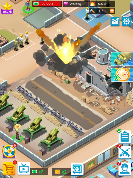 Army Tycoon : Idle Base - Gameplay image of android game