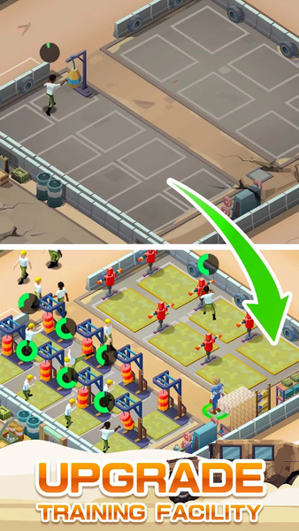 Army Tycoon : Idle Base - Gameplay image of android game