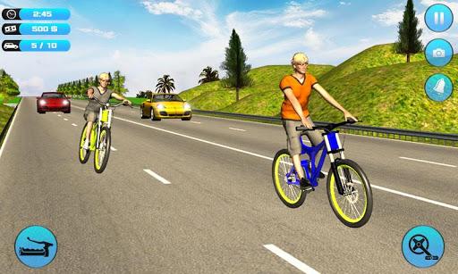 Bicycle Rider Traffic Race 17 - عکس بازی موبایلی اندروید