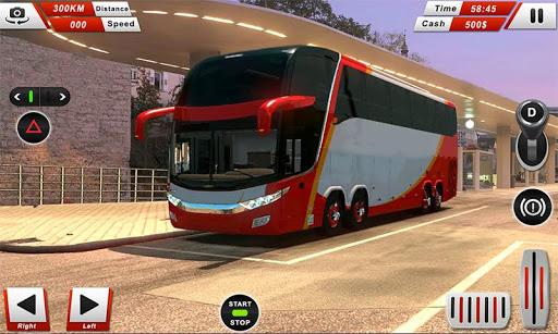 Euro Coach Bus Driving - offroad drive simulator - Gameplay image of android game