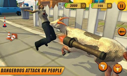 Angry Goat Rampage Craze Simulator - Wild Animal - Gameplay image of android game